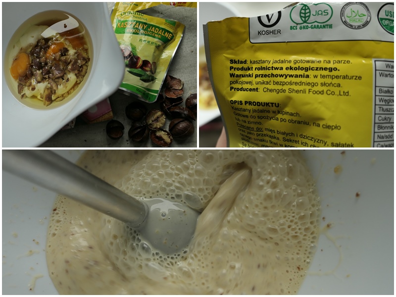 jak zrobić babeczki z kasztanami jadalnymi i jabłkiem