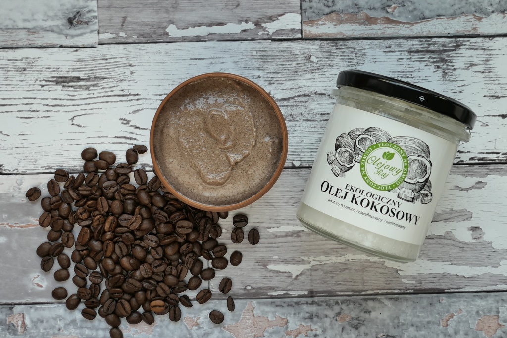 peeling do ciała kawa kokos