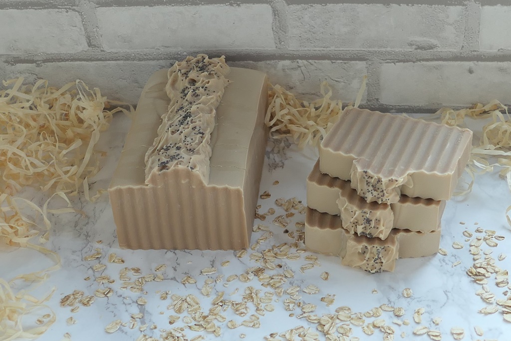 domowe mydło na mleku owsianym